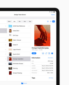 iPadOS ファイル管理