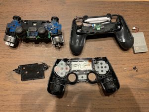 PS4コントローラー分解 3つに