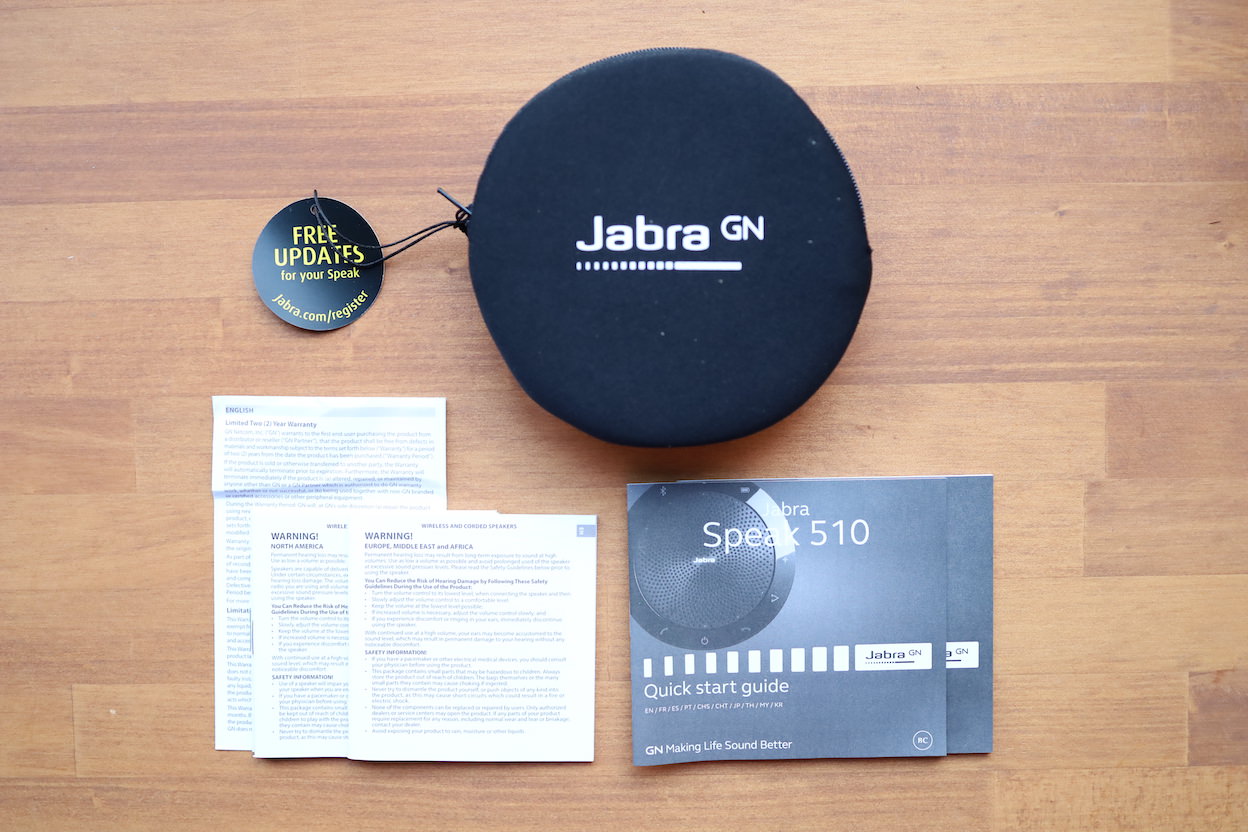 【Jabra Speak510 レビュー】1〜4人用スピーカーフォン・最大15時間のバッテリー内蔵・Bluetooth対応 | もとログ